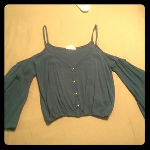 Off the shoulder crop top/ blouse